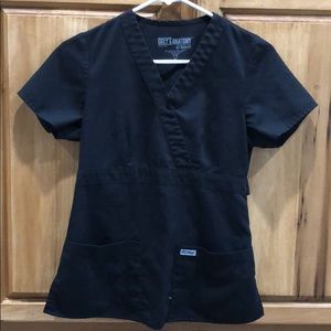 Woman’s black scrub set
